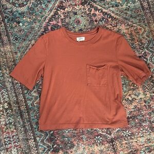 UpWest Terracotta Short Sleeve Pocket Tee